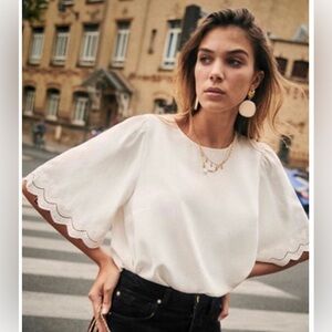 Sezane | Tops | Sezane Ulysse Shirt Blouse Sz 2 Fr 34 | Poshmark 